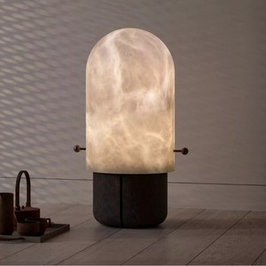 Natural Stone Table <b>Lamp</b> 500mm Led Light Source Hotel Bedroom Living Room Decor - Product Image 1