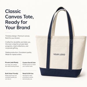 Sac fourre-tout en toile extra lourd avec logo personnalisé, patchwork, grande taille, avec bandoulière et poignée en corde, sac de shopping personnalisé - Product Image 2
