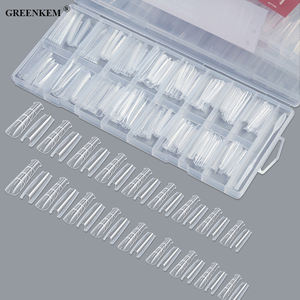 256 Moules à ongles sandwich pour extensions rapides, pour <span class=keywords><strong>manucure</strong></span> professionnelle et ongles français, formes doubles - Product Image 4