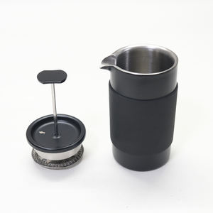 Prensa de viaje <span class=keywords><strong>Handpresso</strong></span>, 350mL, acero inoxidable negro, portátil, para acampar, prensa francesa, cafetera, Material de Metal - Product Image 2