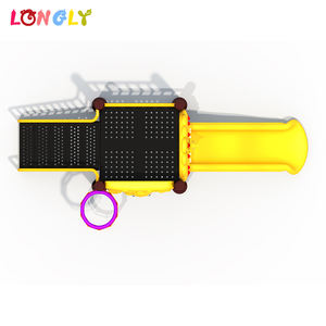 צהוב קטן חם מכירה חיצוני זול מגרש משחקים שקופיות לסיטונאי - Product Image 3