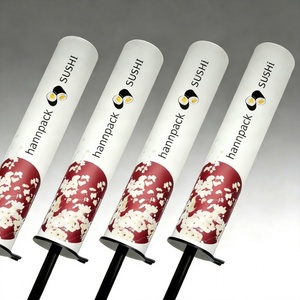 กล่องกระดาษทรงกระบอกรักษ์โลกขายดี บรรจุภัณฑ์แบบหลอดดันขึ้นสำหรับซูชิ เกรดอาหาร ย่อยสลายได้ ผลิตตามสั่ง - Product Image 4