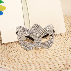 थोक हीरा मुखौटा मुकुट मोती मास्क बड़े मॉडल फैशन शो कपड़ों के सामान को मास्क - Product Image 4