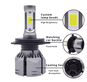 Feux de route LED R11 super lumineux 120W 10000 Lumens 6000K pour H3/H4/H7/H11/9005/9006, éclairage automobile universel - Product Image 6