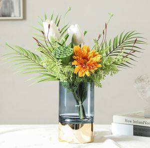 Jarrón de Vidrio Transparente de Estilo Americano, Decoración Creativa para el Hogar, Florero Hidropónico de Mesa, Exhibición Suave - Product Image 4