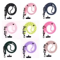 Cordón ajustable de poliéster de 7 mm con clip trasero para teléfono móvil, marca OEM, a la moda, con impresión digital, para llevar cómodamente, con junta.