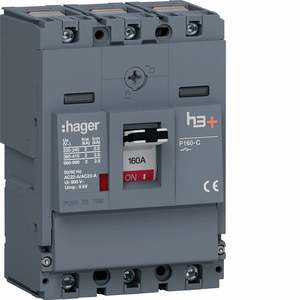 HCS160AC ปรับแต่งได้ด้วยสวิตช์ตัดวงจร Hagers รุ่น h3+ P160 3P 160A - Product Image 1