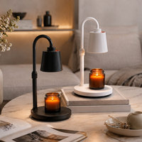 Lampe chauffe-bougie électrique à intensité variable, diffuseur d'arômes et de parfums avec chaleur réglable pour la maison, la décoration de chevet et les cadeaux