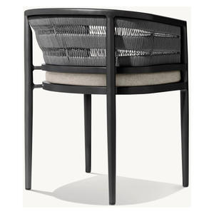 Nouvelle arrivée <span class=keywords><strong>bali</strong></span> resort restaurant meubles PE rotin cadre en aluminium chaise de salle à manger en plein air - Product Image 4