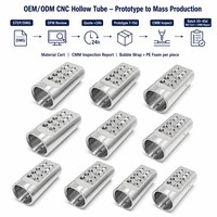 Service d'usinage CNC en alliage d'aluminium : pièces tubulaires sur mesure, cylindres creux, usinage fileté, à brides et cannelé