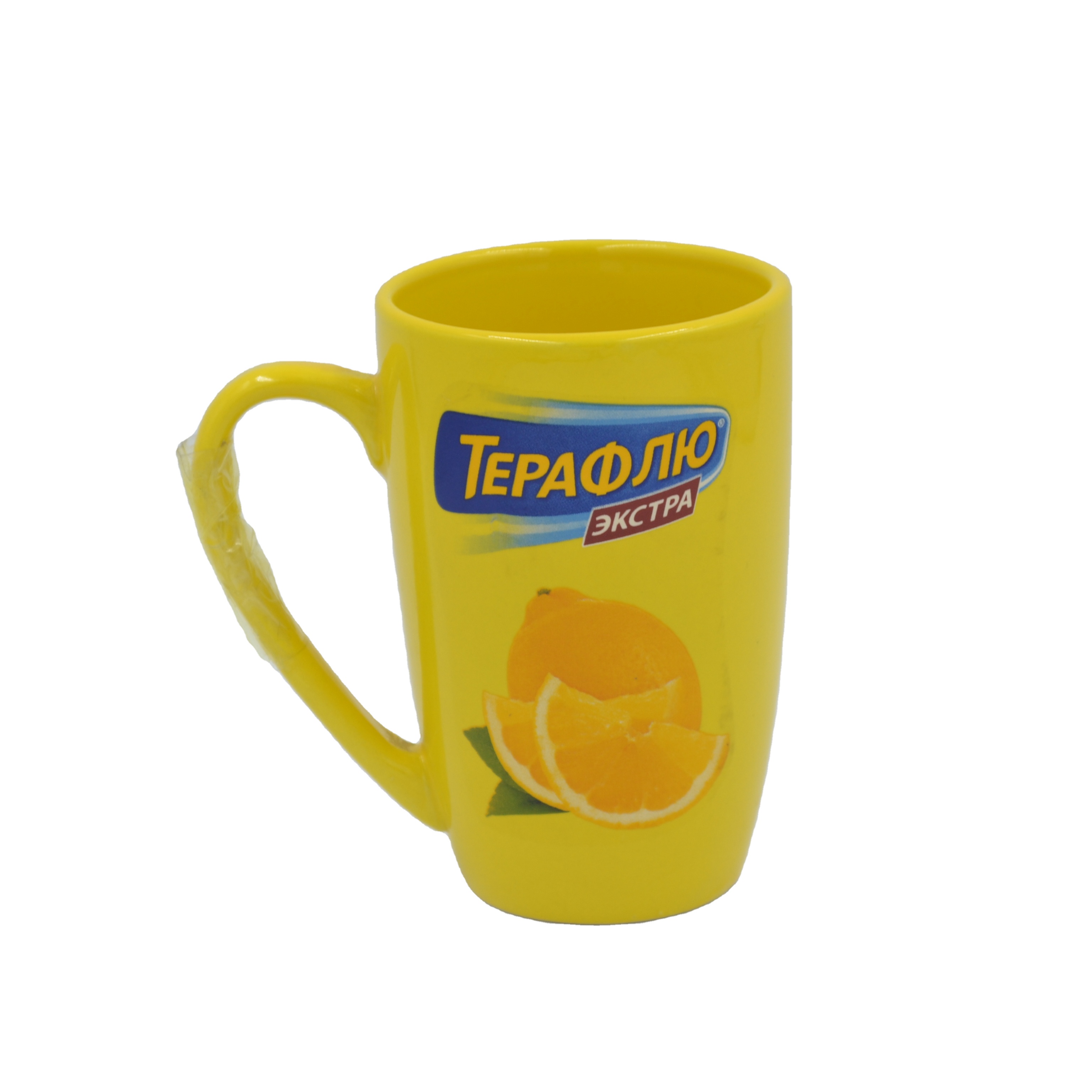 300ml lipton sarı seramik kupa marka logosu ile promosyon porselen çay bardağı