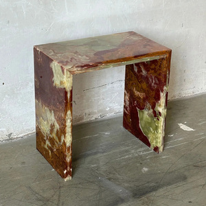 Table d'appoint en jade naturel de style Wabi-Sabi vintage, modèle design, salon, table d'appoint de canapé, table console de <span class=keywords><strong>couloir</strong></span> - Product Image 1