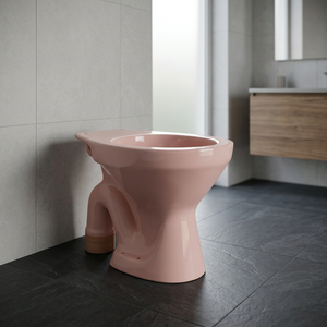 Cuvette de toilettes WC occidentale en céramique de porcelaine, couleur magenta, style anglo-indien, pour salle de bain, sanitaires - Product Image 6