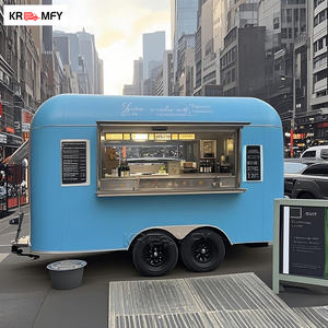 Cuisine mobile au look vintage, façade en aluminium classique, remorque alimentaire rétro, stand de concession pour camion de tacos - Product Image 6