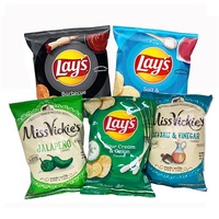 Emballage personnalisé imprimé laminé de qualité alimentaire pour collations, sac à fermeture arrière personnalisé imprimé, sac de chips de pommes de terre en forme de coussin