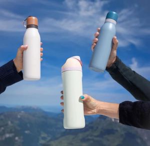 High-Value 18oz 24oz Stainless Steel <b>Thermos</b> Cup Capacity Macaron Color Sports Kettle Portable Handheld Vacuum Flask - Product Image 3