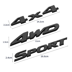 Xe biểu tượng Phù Hiệu Kim Loại Logo 4WD thể thao 4x4 biểu tượng xe nhãn dán cho Jeep Wrangler la bàn SUV phụ kiện - Product Image 1