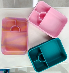 Lonchera Bento de Silicona Reutilizable de 6 Compartimentos para el Hogar, Recipiente para Alimentos Apto para Calentar, Caja de Almacenamiento de Alimentos de Grado Alimenticio - Product Image 6