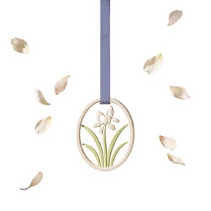 Art Relief Flower Plaster Scented Hanging Ornament <b>Long</b> Lasting Fragrance Slice For <b>Wardrobe</b> Car Home Decor - Product Image 1