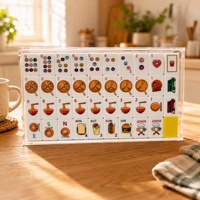 Lot en gros personnalisé OEM ODM de 160 tuiles de Mahjong américain rose gourmet en acrylique gravé à 4 couches – Cadeau