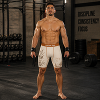 Caleçons et boxers pour hommes personnalisés avec logo, imprimé botanique olive, doux, respirants, à jambe longue, anti-frottement