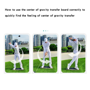 Plaque de pression d'entraînement au swing de golf, planche d'équilibre pour l'entraînement au transfert de poids et au transfert du centre de gravité, aide à la pratique du golf - Product Image 5