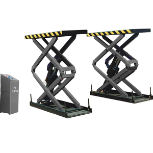 Meilleur prix : Pont élévateur à ciseaux hydraulique à double vérin, à hauteur moyenne, pour réparation automobile - Product Image 2