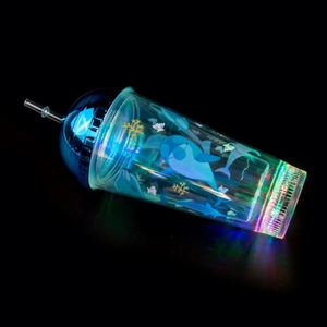 Gobelet isotherme double paroi LED multicolore 16 oz avec paille en plastique clignotante pour articles promotionnels de fête - Product Image 5