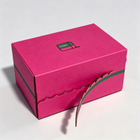 Boîtes d'expédition en carton ondulé personnalisées à prix compétitif avec bande de déchirement et fermeture éclair pour produits de soin et mode, avec logo et poignée