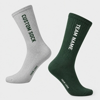 Chaussettes de performance décontractées avec logo personnalisé, respirantes, côtelées, pour l'exercice et les loisirs en plein air