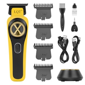 Tondeuse à cheveux électrique LQT 2000mAh-4000mAh rechargeable, lame professionnelle en acier inoxydable pour usage domestique et pour animaux de compagnie - Product Image 1