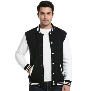Chaquetas de Béisbol Personalizadas para Hombre con Mangas de Cuero y Bordado Chenille, Chaqueta Varsity Letterman para Hombre - Product Image 1