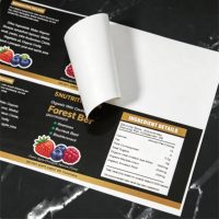 Autocollant en vinyle PVC imperméable personnalisé avec logo, pour l'emballage des bouteilles