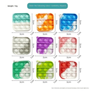 ของเล่นป๊อปอิทสีรุ้งขายส่ง ของเล่นซิลิโคนกดฟองอากาศ บรรเทาความเครียด ของเล่นเสริมพัฒนาการสำหรับเด็กและผู้ใหญ่ ที่มีภาวะสมาธิสั้น - Product Image 5