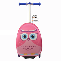 Bagages enfants Offre Spéciale conception personnalisée 3D chariot enfants bagages scooter aéroport enfants voyage chariot bagage sac avec scooter