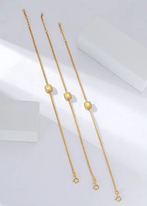 Bracelet en or massif 18 carats pur avec diamant jaune taille coussin et bordure dentelle, vente en gros Xinfly - Product Image 4