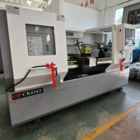 Torno CNC de Cama Plana de Alta Resistencia CK6163, Torno Horizontal de Precisión para Mecanizado de Ejes de Acero