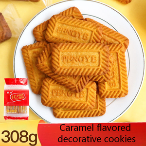 Biscuits Caramel 308g Saveur Belge pour Table de Desserts, Cupcakes, Glaces, Décoration de Gâteaux, Garniture de Biscuits Broyés - Product Image 1
