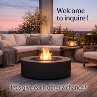 Table de foyer extérieur au gaz personnalisée, foyer extérieur au propane sans fumée pour jardin