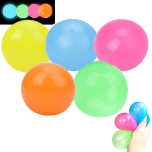 Bolas antiestrés, pequeños regalos para el árbol de Navidad, bolas luminosas antiestrés que brillan en la oscuridad, bolas pegajosas que brillan en la oscuridad - Product Image 1
