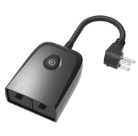 Prise intelligente extérieure 4000W IP55 étanche 16A avec télécommande vocale WiFi US Plug et application de surveillance de l'énergie contrôlée