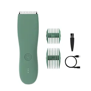 Ball Trimmer With Ceramic Blade Rechargeable Skin Safe Groin Hair Trimmer For Men