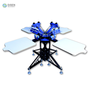 Cheap Price Screen Printing Machine Desktop Micro-adjust 4 Color 2 Station Manual Silk Screen Printer