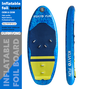 Complete <b>Inflatable</b> Wing Foil Board Package 140L with Carbon Fiber Foil Base Pump <b>Backpack</b> and Hydrofoil Setup - Product Image 1