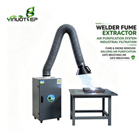 Unité de filtration d'air portable pour l'élimination des fumées de soudage industriel lourd