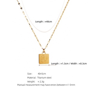Collar de Perlas de Agua Dulce, Gargantilla Corta, Cadena de Bambú Pequeña con Colgante de Rosa Chapado en Oro, Forma Geométrica, Regalo - Product Image 5