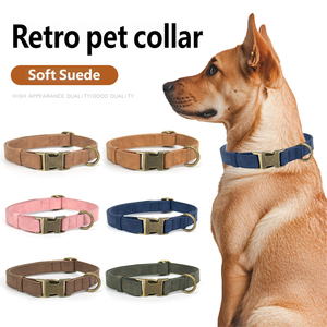 Conjunto de Correa y Collar para Perro con Acabado Mate, Estilo Moderno, Material de PU con Hebilla de Aleación, Antitirones, Suave, para Perros de Todos los Tamaños - Product Image 2