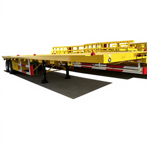 Semirremolques de Plataforma Nuevos y Usados de 30, 40 y 60 Toneladas, 3 y 4 <span class=keywords><strong>Ejes</strong></span>, para Contenedores de 40, 45 y 50 Pies - Product Image 1