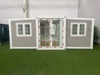 Maisonnette compacte extensible en conteneur avec panneaux sandwich et structure en acier pour usage résidentiel, événementiel ou hôtelier – Design moderne