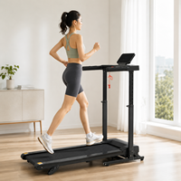 Caminadora Plegable K-FIT GSTK-4000 con 3 Niveles de Inclinación, 12KMH, Motor de 2HP, Música Bluetooth, Sensor de Pulso y Pantalla LED para Ejercicio en Casa